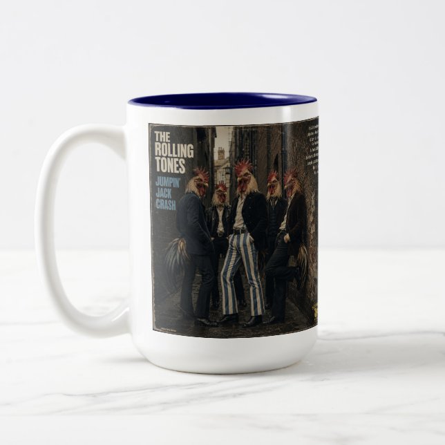 Taza Bicolor Rolling Tones: una parodia (Izquierda)