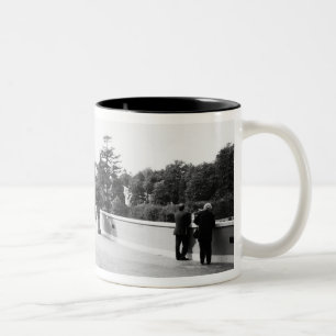 Taza Bicolor Roma Italia, Los Jardines Vaticanos
