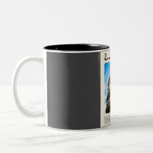 Taza Bicolor Roma Viaje de color de agua vintage