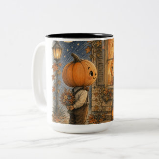 Taza Bicolor romance de Halloween esperándote