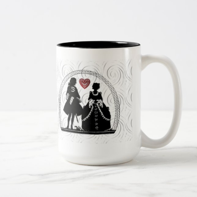 Taza Bicolor Romance Silhouettes Coffee Mug (Derecha)