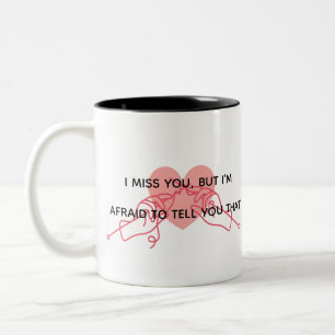 Taza Bicolor Romántica Mug De Dos Tonos Que Te Extraño Pero Im 