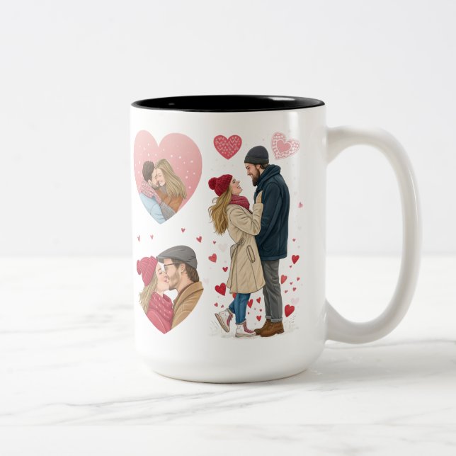 Taza Bicolor Romántico Moments Mug (Derecha)