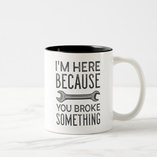 Taza Bicolor Rompiste Algo (Derecha)