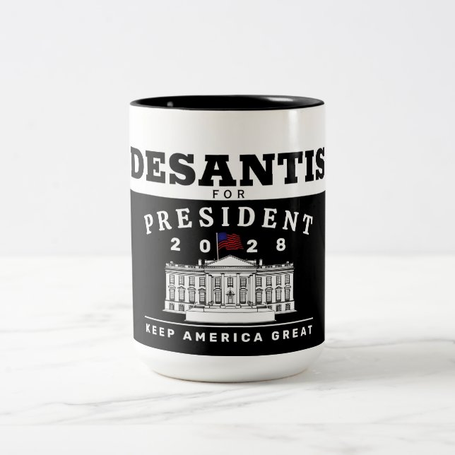 TAZA BICOLOR RON DESANTIS 2028 (Centro)