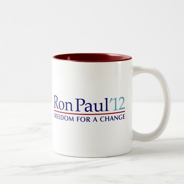 Taza Bicolor Ron Paul 2012 (Derecha)