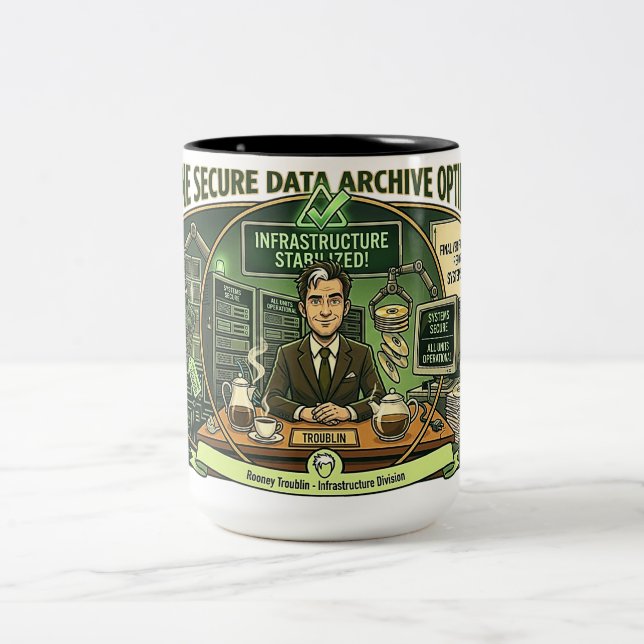 Taza Bicolor Rooney Troublin IT | Infrastructure Stabilized (Centro)