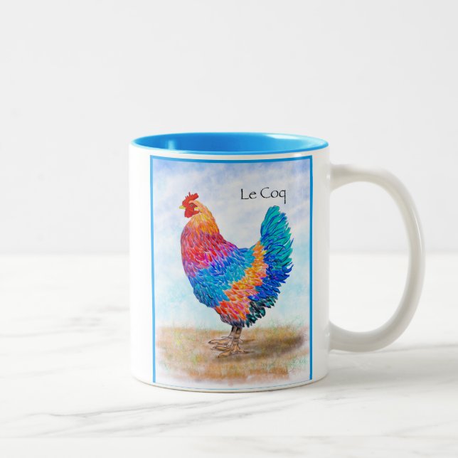 Taza Bicolor Rooster Mug (Derecha)