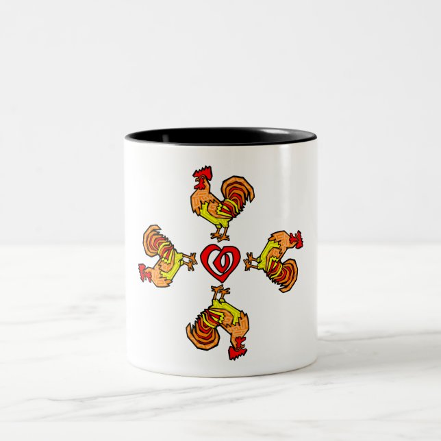 Taza Bicolor Rooster PinWheeler (Centro)