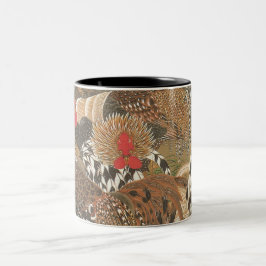 Taza Bicolor Roosters Japan Art Rooster Year 2017 Mug