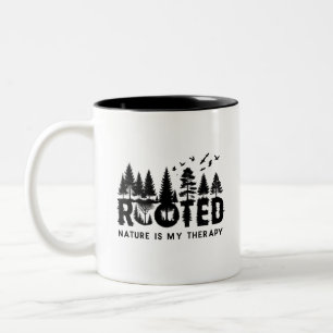 Taza Bicolor Rootado - La Naturaleza es mi árbol de terapia Sil