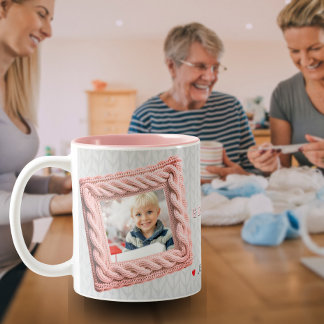 Taza Bicolor Ropa de calzado te ama abuela 2-Photo Coffee Mug
