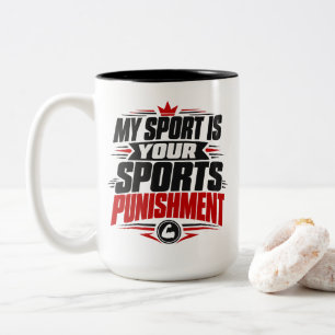 Taza Bicolor Ropa de castigo para tu deporte es mi deporte corr