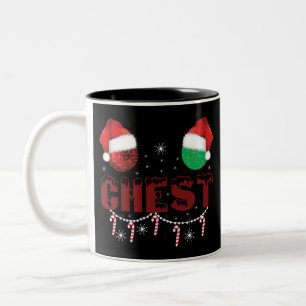 Taza Bicolor Ropa interior de Navidad para parejas de Navidad