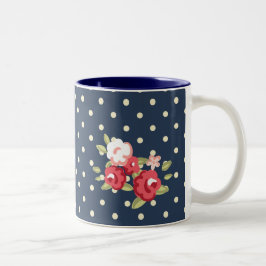 Taza Bicolor Rosa azul de cosecha