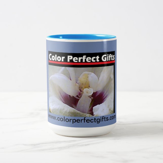 Taza Bicolor Rosa blanca (Centro)