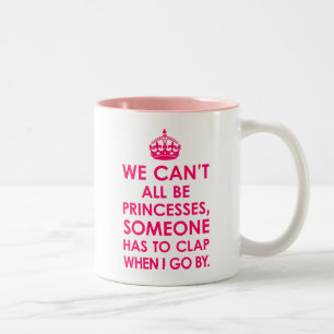 Taza Bicolor Rosa brillante No todos podemos ser pandillas de p