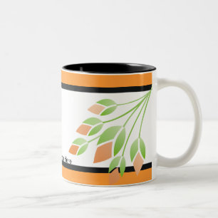 Taza Bicolor Rosa Buds Boda Mugs