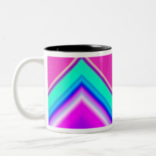 Taza Bicolor Rosa caliente de montaña eléctrica