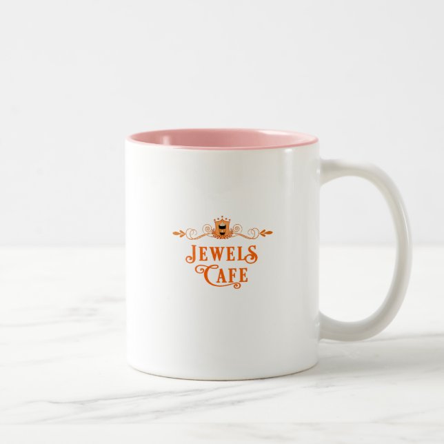 Taza Bicolor Rosa de Jewels Arthur: Jewels Cafe Series (Derecha)