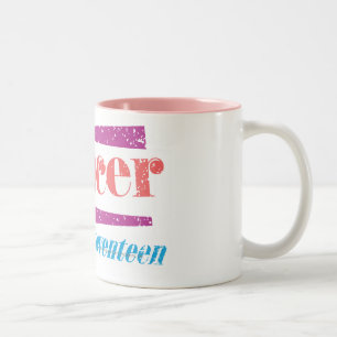 Taza Bicolor Rosa del cáncer