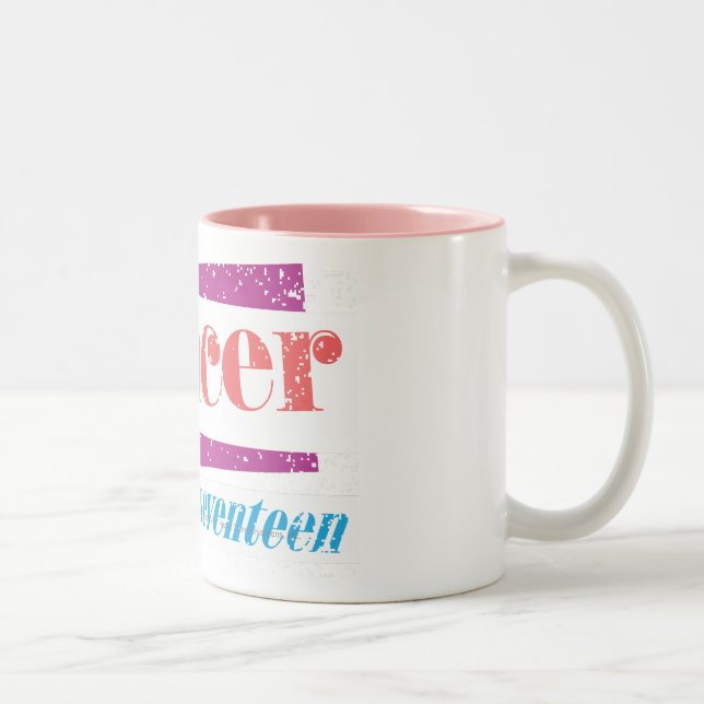 Taza Bicolor Rosa del cáncer (Derecha)