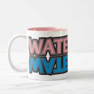 Taza Bicolor rosa del water polo