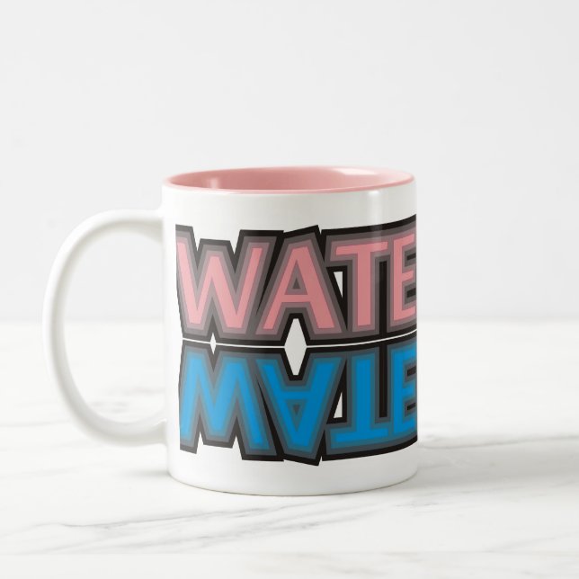 Taza Bicolor rosa del water polo (Izquierda)