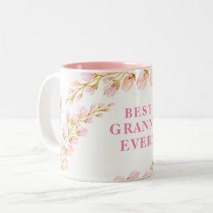 Taza Bicolor Rosa floral de la MEJOR acuarela SIEMPRE bonita de