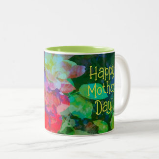 Taza Bicolor Rosa Garden Coffee Mug