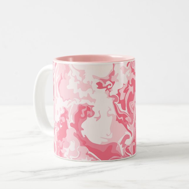 Taza Bicolor Rosa margoso (Anverso izquierdo)