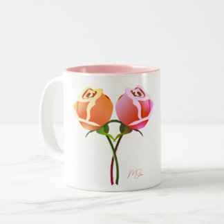 Taza Bicolor Rosa Mug