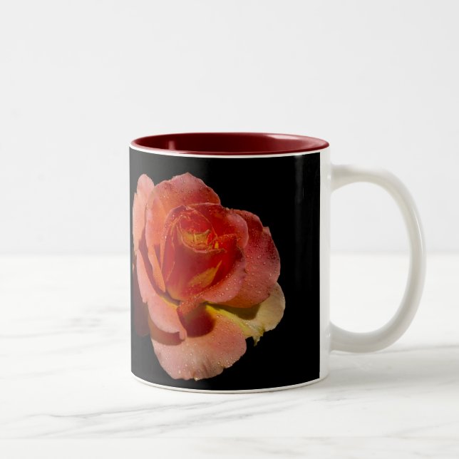 Taza Bicolor Rosa naranja (Derecha)