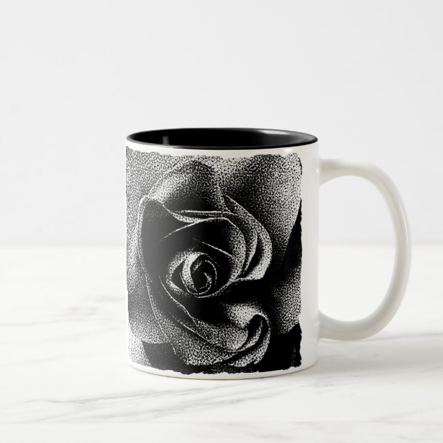 TAZA BICOLOR ROSA NEGRO (Derecha)