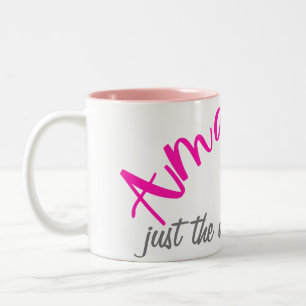 Taza Bicolor Rosa positivo asombroso como eres mujer