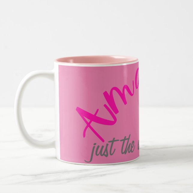 Taza Bicolor Rosa positivo asombroso como eres mujer (Izquierda)