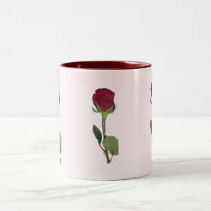 Taza Bicolor Rosa Roja