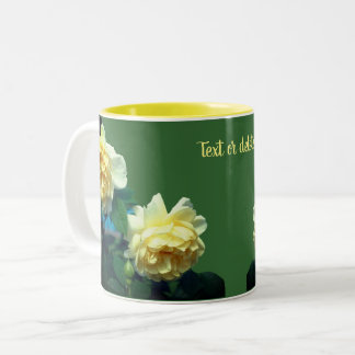 Taza Bicolor Rosas amarillas personalizadas