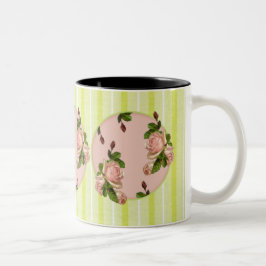 Taza Bicolor Rosas de algodón Mug