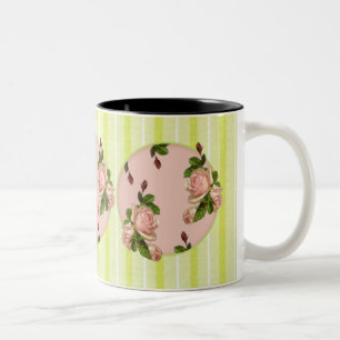 Taza Bicolor Rosas de algodón Mug