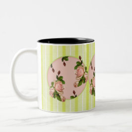 Taza Bicolor Rosas de algodón Mug