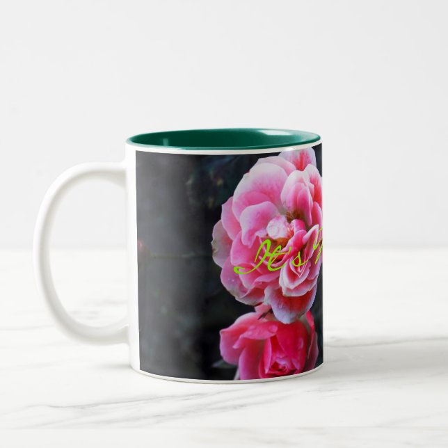 Taza Bicolor Rosas de música (Izquierda)