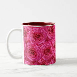 Taza Bicolor Rosas rojas, flores, rojo, amor