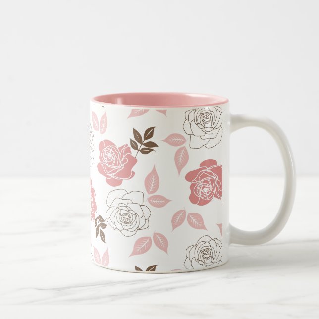 Taza Bicolor Rosas rosas rosas (Derecha)
