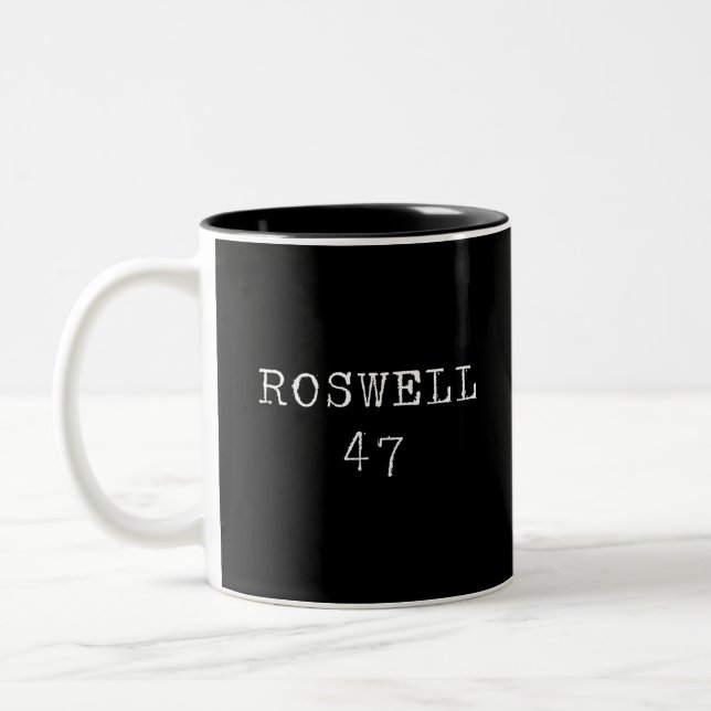 Taza Bicolor Roswell UFO Alien Salto Volante Extraterrestre Ext (Izquierda)