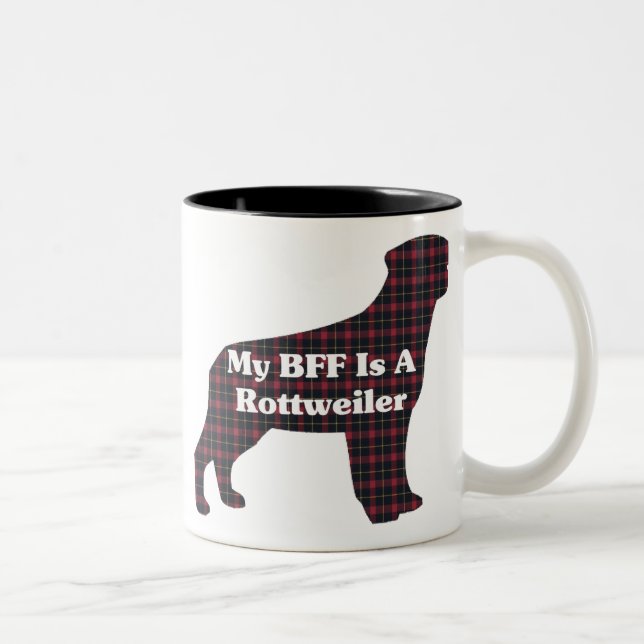 Taza Bicolor Rottweiler BFF Mug (Derecha)