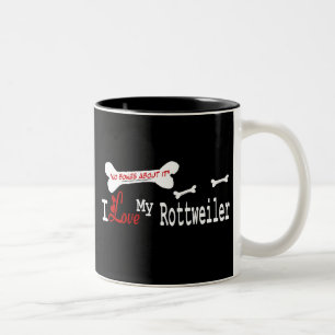 Taza Bicolor Rottweiler (I Love) Mug
