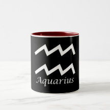 Rótulo "Aquarius" Zodiac