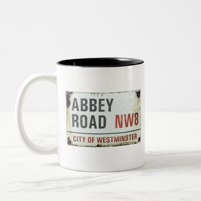 Taza Bicolor Rótulo de Abbey Road (Izquierda)