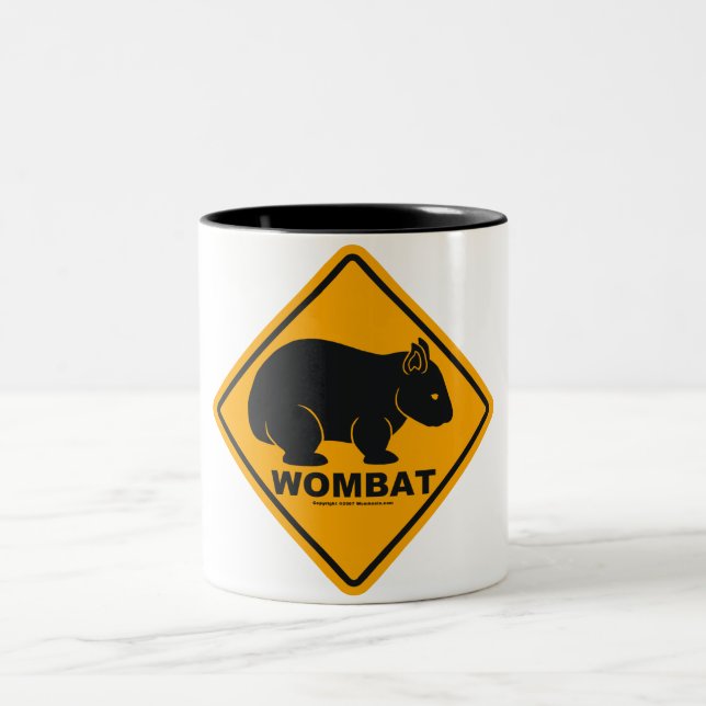 Taza Bicolor Rótulo de Wombat (Centro)